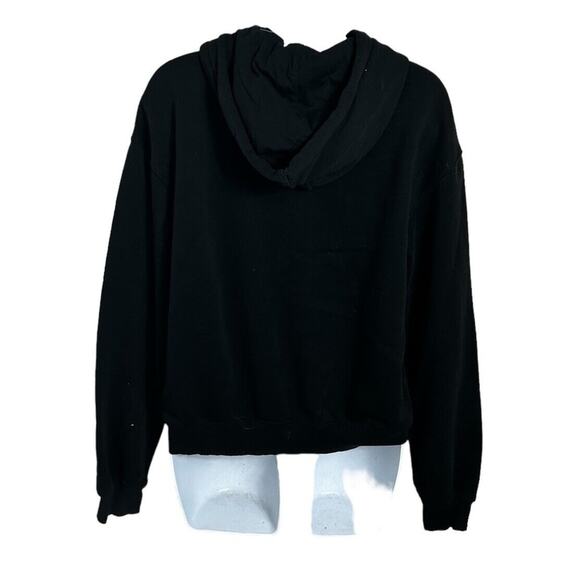 Women's Divided By H&M Black NASA Pullover Hoodie Sz S Sweatshirt Cotton Blend - Picture 4 of 6